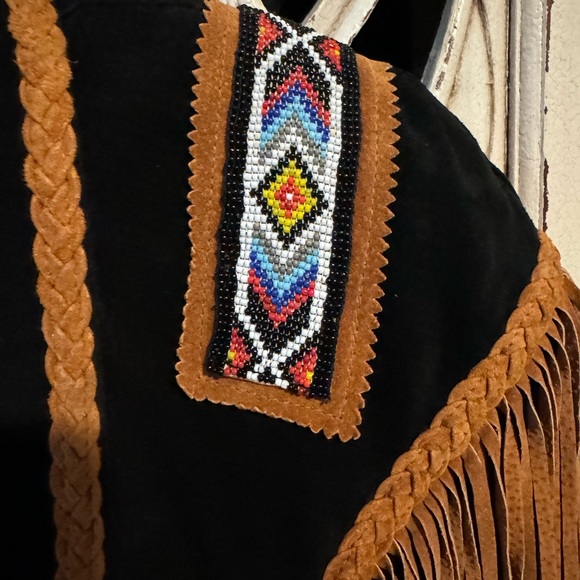 Vintage western suede fringe jacket - Picture 4 of 6